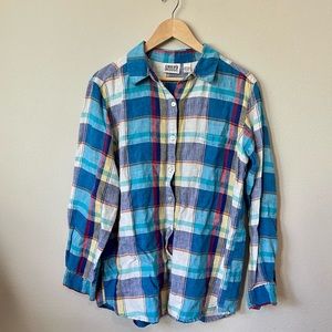 Chicos Design Linen Button Down Blouse